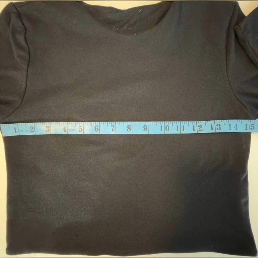 Hunter & Brown cropped long sleeve shirt Women’s size large | tt - Picture 5 of 6